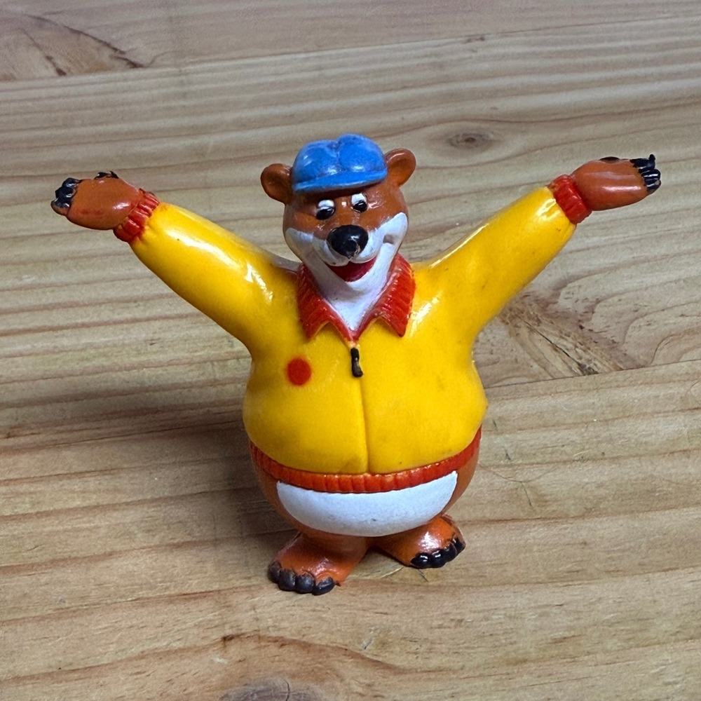 Vintage 1985 Kissyfur Gus the Bear Figure Phil Mendez PVC Toy 3 Inch
